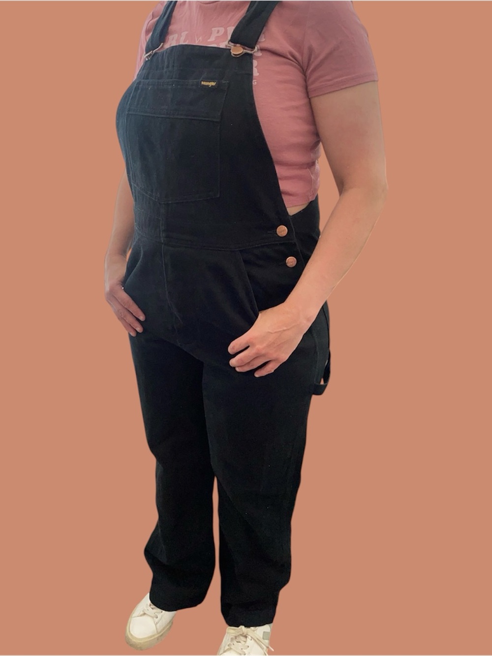 wrangler dungarees overalls women black Size 10